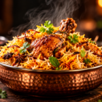 Steaming Chicken Biryani Feast